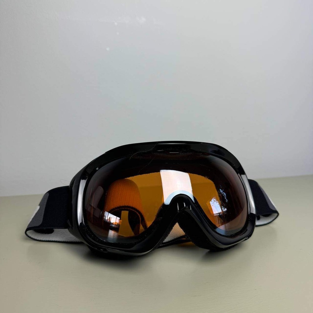 Bolle Ski Goggles Unisex One Size Black Amber Lens Adjustable Strap Sporty